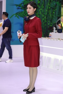 靓丽优雅美女空姐主持人